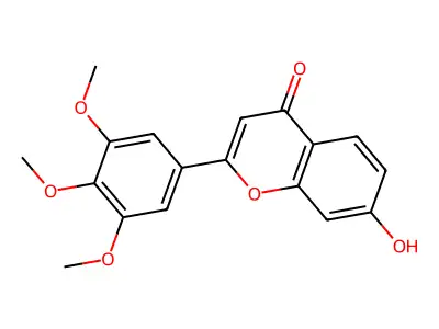 7-Hydroxy-2-(3,4,5-trimethoxyphenyl)-4H-chromen-4-one structure