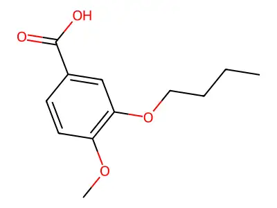 3-Butoxy-4-methoxybenzoic acid structure