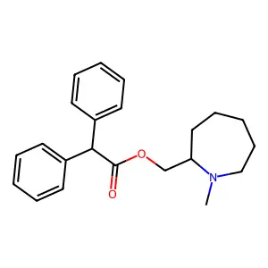 (1-Methylazepan-2-yl)methyl diphenylacetate structure