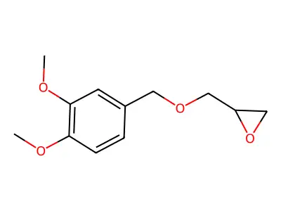 2-(((3,4-Dimethoxyphenyl)methoxy)methyl)oxirane structure