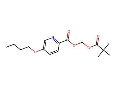 Picolinic acid, 5-butoxy-, hydroxymethyl ester, ester with pivalic acid structure