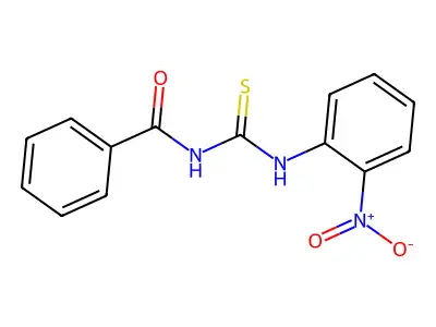N-[(2-nitrophenyl)carbamothioyl]benzamide structure