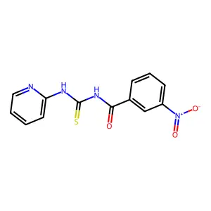 3-nitro-N-(pyridin-2-ylcarbamothioyl)benzamide structure