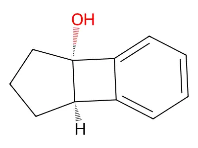 3aH-cyclopenta(3,4)cyclobuta(1,2)benzen-3a-ol, 1,2,3,7b-tetrahydro-, cis- structure
