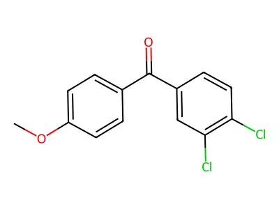 3,4-Dichloro-4'-methoxybenzophenone structure