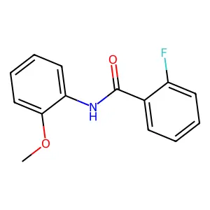 2-fluoro-N-(2-methoxyphenyl)benzamide structure