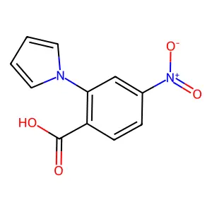 4-Nitro-2-(1H-pyrrol-1-YL)benzoic acid structure