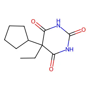 5-Cyclopentyl-5-ethylpyrimidine-2,4,6(1H,3H,5H)-trione structure