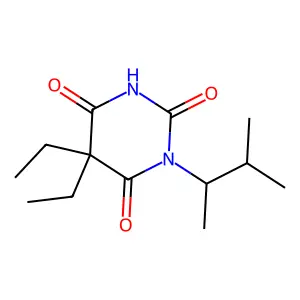 5,5-Diethyl-6-hydroxy-3-(3-methylbutan-2-yl)pyrimidine-2,4(3H,5H)-dione structure