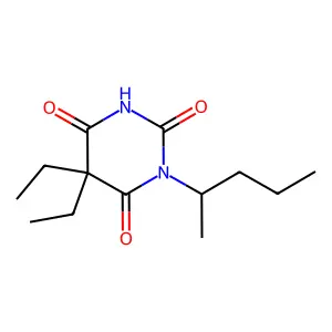 5,5-Diethyl-6-hydroxy-3-(pentan-2-yl)pyrimidine-2,4(3H,5H)-dione structure