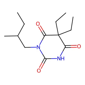 5,5-Diethyl-6-hydroxy-3-(2-methylbutyl)pyrimidine-2,4(3H,5H)-dione structure