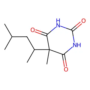 Barbituric acid, 5-(1,3-dimethylbutyl)-5-methyl- structure