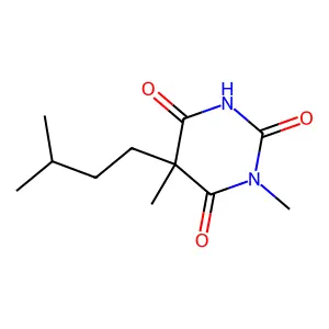 6-Hydroxy-3,5-dimethyl-5-(3-methylbutyl)pyrimidine-2,4(3H,5H)-dione structure