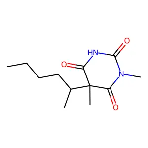 5-(Hexan-2-yl)-6-hydroxy-3,5-dimethylpyrimidine-2,4(3H,5H)-dione structure