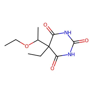 Barbituric acid, 5-(1-ethoxyethyl)-5-ethyl- structure