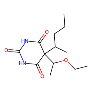 5-(1-Ethoxyethyl)-4,6-dihydroxy-5-(pentan-2-yl)pyrimidin-2(5H)-one structure