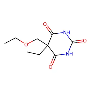 Barbituric acid, 5-(ethoxymethyl)-5-ethyl- structure