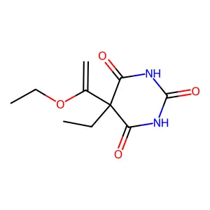 Barbituric acid, 5-(1-ethoxyvinyl)-5-ethyl- structure