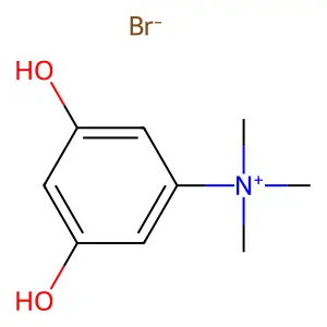 Ammonium, (3,5-dihydroxyphenyl)trimethyl-, bromide structure