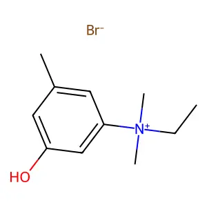 Ammonium, dimethylethyl(5-hydroxy-m-tolyl)-, bromide structure