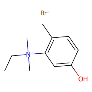 Ammonium, dimethylethyl(5-hydroxy-o-tolyl)-, bromide structure
