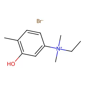 Ammonium, dimethylethyl(3-hydroxy-p-tolyl)-, bromide structure