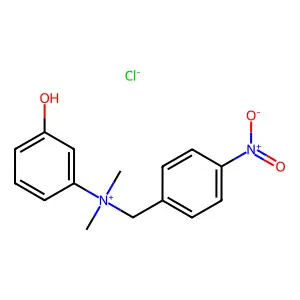 Ammonium, dimethyl(3-hydroxyphenyl)(p-nitrobenzyl)-, chloride structure