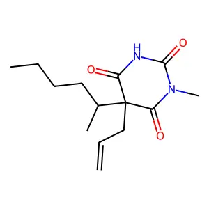5-(Hexan-2-yl)-6-hydroxy-3-methyl-5-(prop-2-en-1-yl)pyrimidine-2,4(3H,5H)-dione structure