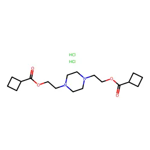 Ethanol, 2,2'-(1,4-piperazinylene)di-, dicyclobutylcarboxylate, dihydrochloride structure