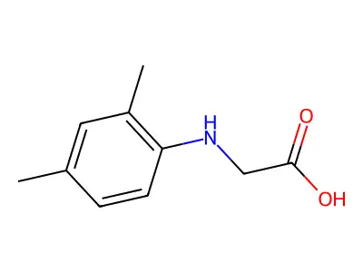 2-((2,4-Dimethylphenyl)amino)acetic acid structure