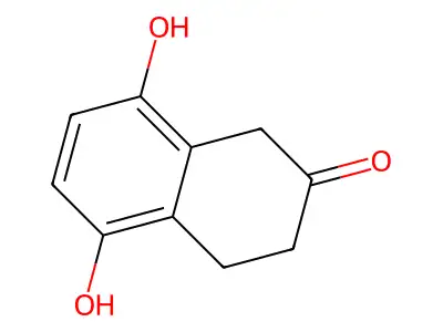 5,8-Dihydroxytetralin-2-one structure