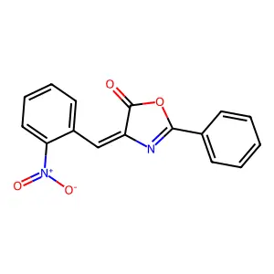 (Z)-4-(2-Nitrobenzylidene)-2-phenyloxazol-5(4H)-one structure