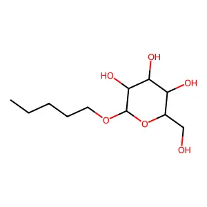 Pentyl glucoside structure