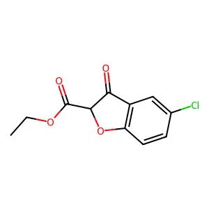 Ethyl 5-chloro-3-oxo-2,3-dihydro-1-benzofuran-2-carboxylate structure