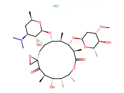 Oleandomycin, hydrochloride structure