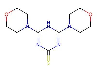 4,6-Di(morpholin-4-yl)-1,3,5-triazine-2-thiol structure