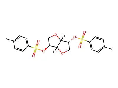 (3R,3aS,6R,6aS)-Hexahydrofuro[3,2-b]furan-3,6-diyl bis(4-methylbenzenesulfonate) structure