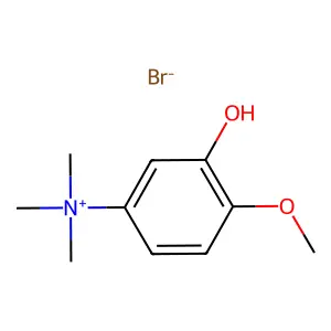 Ammonium, (3-hydroxy-4-methoxyphenyl)trimethyl-, bromide structure