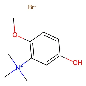 4-Methoxy-3-(trimethylazaniumyl)phenolate--hydrogen bromide (1/1) structure