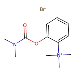 Ammonium, (2-hydroxyphenyl)trimethyl-, bromide, dimethylcarbamate (ester) structure