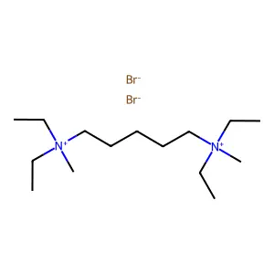 Ammonium, pentamethylenebis(diethylmethyl-, dibromide structure