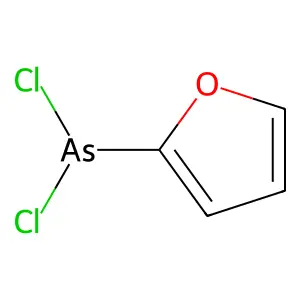 Arsine, dichloro-2-furyl- structure
