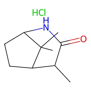 2-Azabicyclo(3.2.1)octan-3-one, 4,8,8-trimethyl-, hydrochloride structure