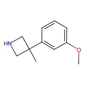 Azetidine, 3-(m-methoxyphenyl)-3-methyl- structure