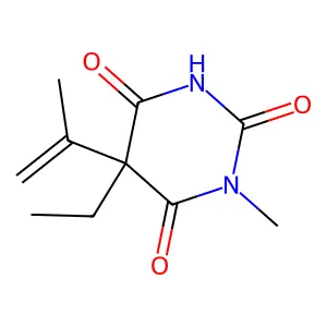 Barbituric acid, 5-ethyl-5-isopropenyl-1-methyl- structure