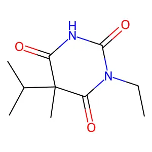 3-Ethyl-6-hydroxy-5-methyl-5-(propan-2-yl)pyrimidine-2,4(3H,5H)-dione structure