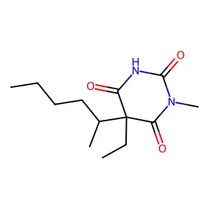 5-Ethyl-5-(hexan-2-yl)-1-methylpyrimidine-2,4,6(1H,3H,5H)-trione structure