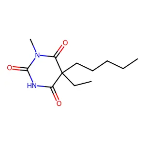 Barbituric acid, 5-ethyl-1-methyl-5-pentyl- structure