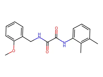 N'-(2,3-dimethylphenyl)-N-[(2-methoxyphenyl)methyl]oxamide structure