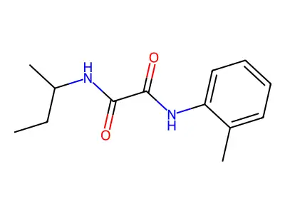 N'-butan-2-yl-N-(2-methylphenyl)oxamide structure